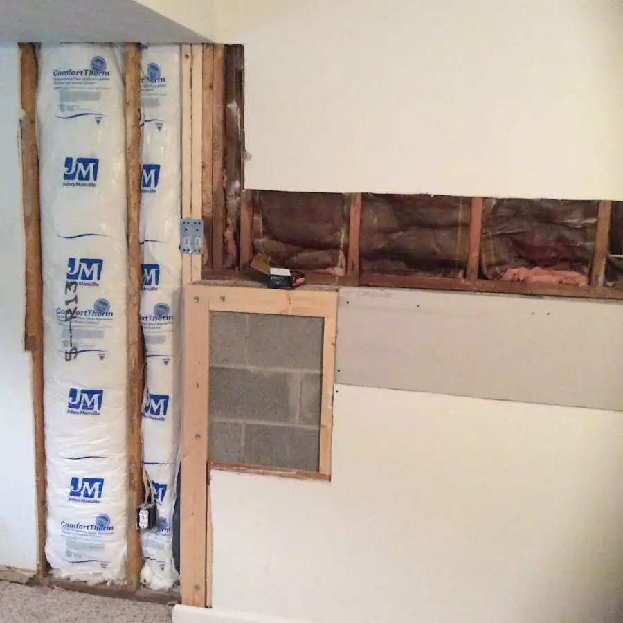 Wall insulation replacement during Structural Drying in Vashon